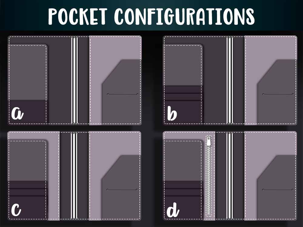 crazy organised pocket configurations