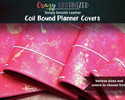 Simply Smooth Leather Coil Bound Planner Cover