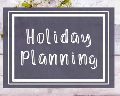 Holiday Planning