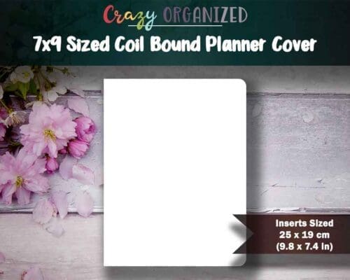 7x9 Sized Coil Bound Planner Cover