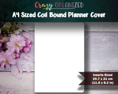 A4 Sized Coil Bound Planner Cover