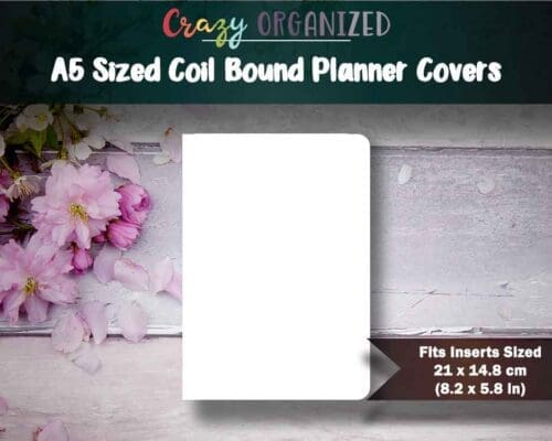 A5 Sized Coil Bound Planner Cover