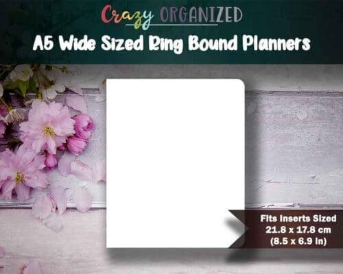 A5 Wide Sized Ring Bound Planner