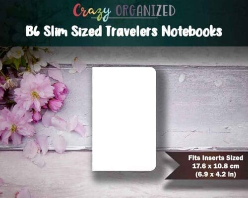 B6 Slim Sized Travelers Notebook