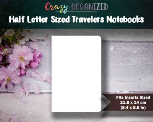 Half Letter Sized Travelers Notebook