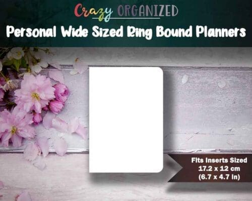 Personal Wide Sized Ring Bound Planner
