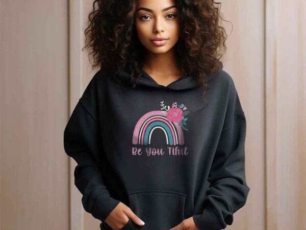 be you tiful boho rainbow pull over jumper cover